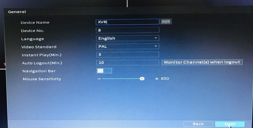 چگونگی و نحوه راه اندازی دستگاه ضبط کننده فیلم XVR - DVR داهوا 1B16