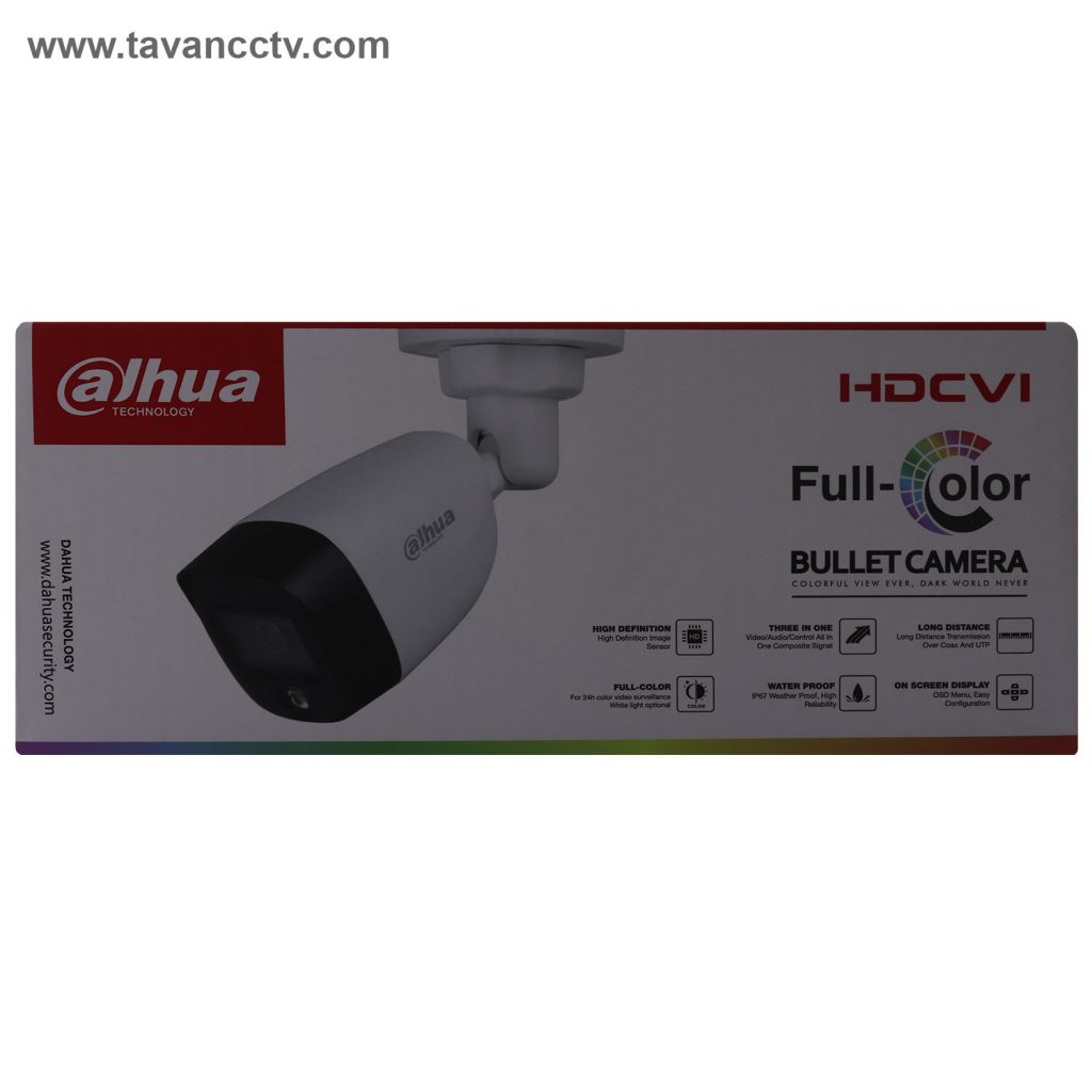 جعبه محصول دوربین مداربسته داهوا مدل DAHUA HAC-HFW1209CP-LED
