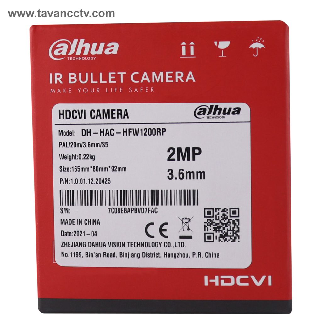 دوربین مداربسته داهوا مدل DAHUA DH HAC HFW 1200RP