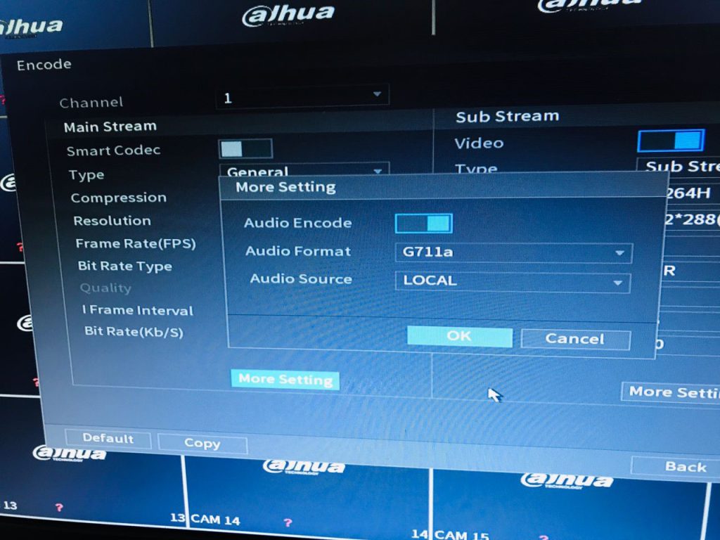 تنظیم کردن نرم افزاری دستگاه ضبط 16 کانال XVR داهوا مدل DAHUA XVR5216AN-4KL