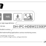 دوربین مداربسته تحت شبکه داهوا مدل DH-IPC-HDBW2230EP-S