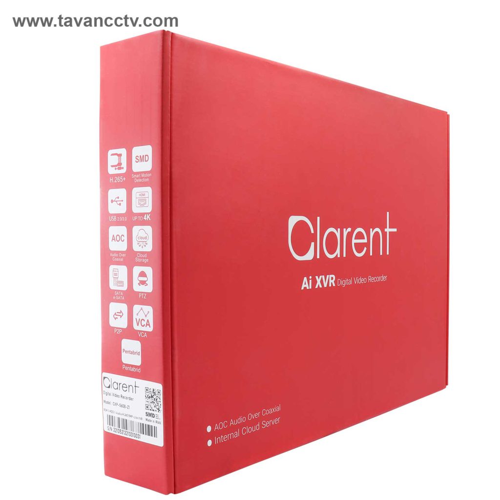 دستگاه 4 کانال DVR کلارنت مدل CLARENT CXP-4604-Z1