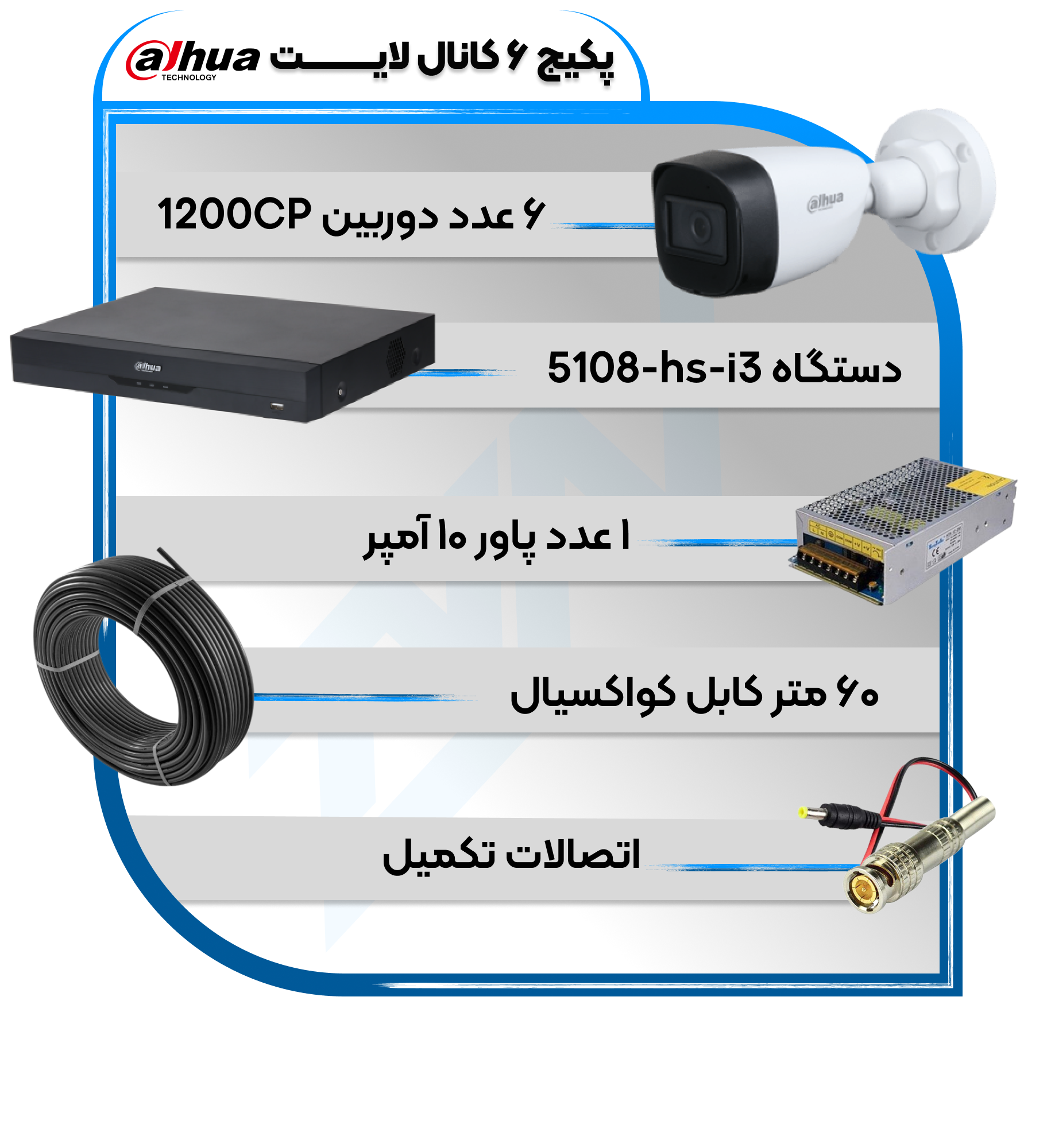 پکیج دوربین و دستگاه 8 کانال سری لایت